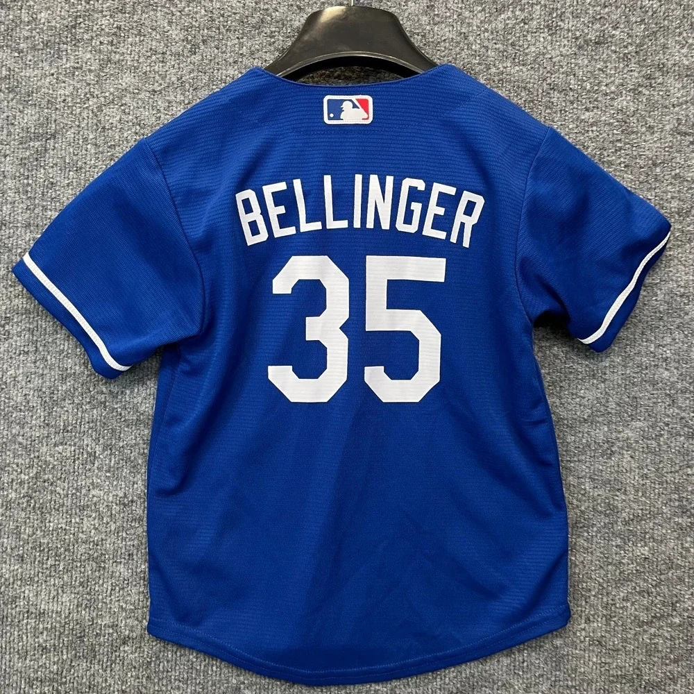 Cody Bellinger #35 Los Angeles Dodgers Nike Jersey Blue Baseball Sports Kids - L
